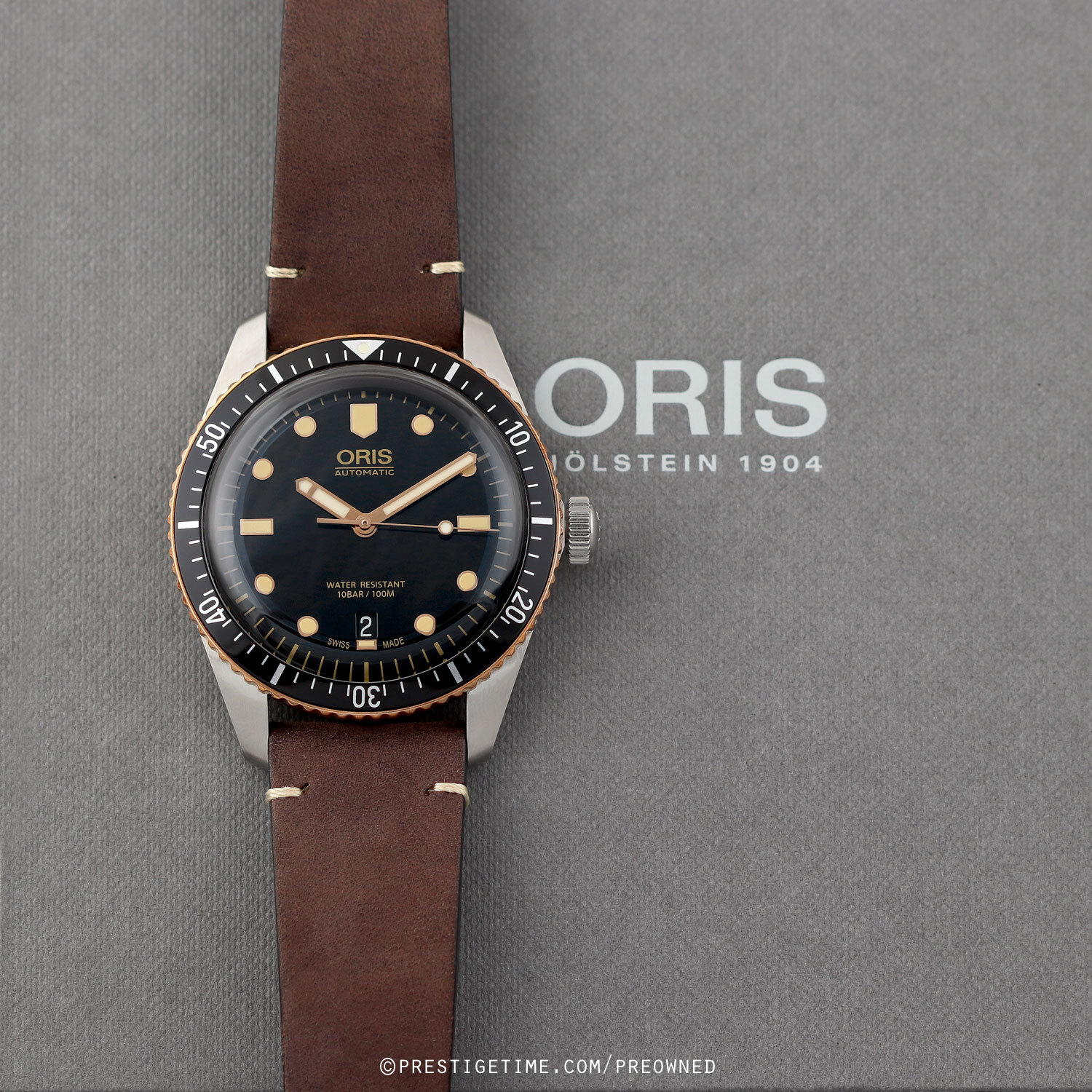 Pre owned Oris Divers Sixty Five 40mm 01 733 7707 4354 07 5 20 55